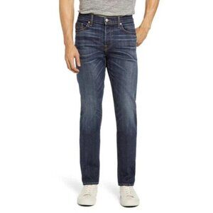 BLDWN Modern Slim Fit Stretch Selvedge Jeans In Rich Blue Size 36 x 31